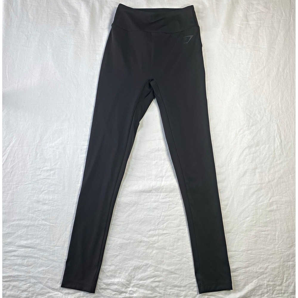 Gymshark Women’s Black Ankle Leggings Size S Stretch Recycled Poly Blend